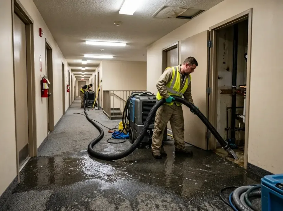 multi-unit-apartment-hallway-f-005 — frequently asked questions, Emergency Burst Pipe Water Extraction & Removal in Wrens, GA